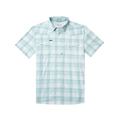 The Big Sky light blue plaid comfortable outdoor shirt with short sleeves