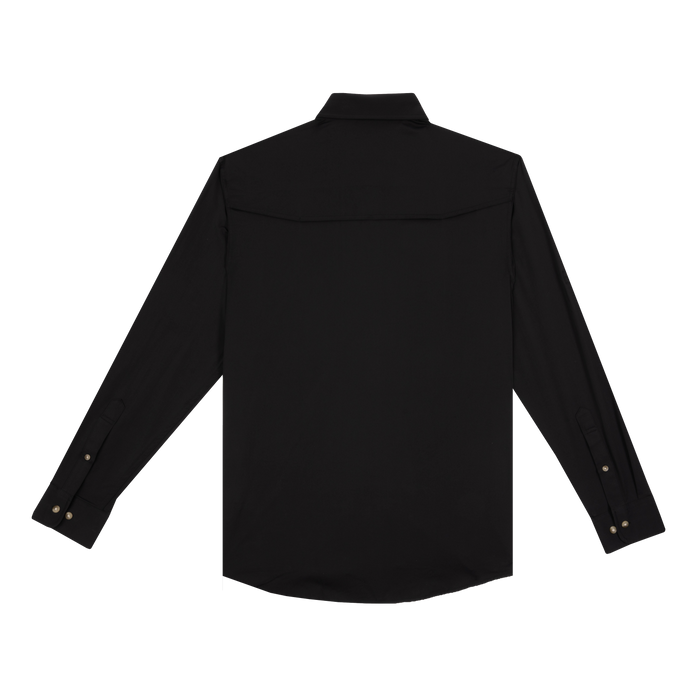 Product photo of the black smoke shirt Back