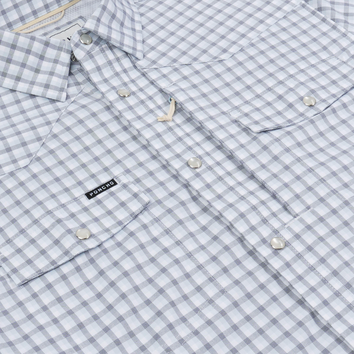 The Blackfin plaid shirt with snap buttons and chest pockets