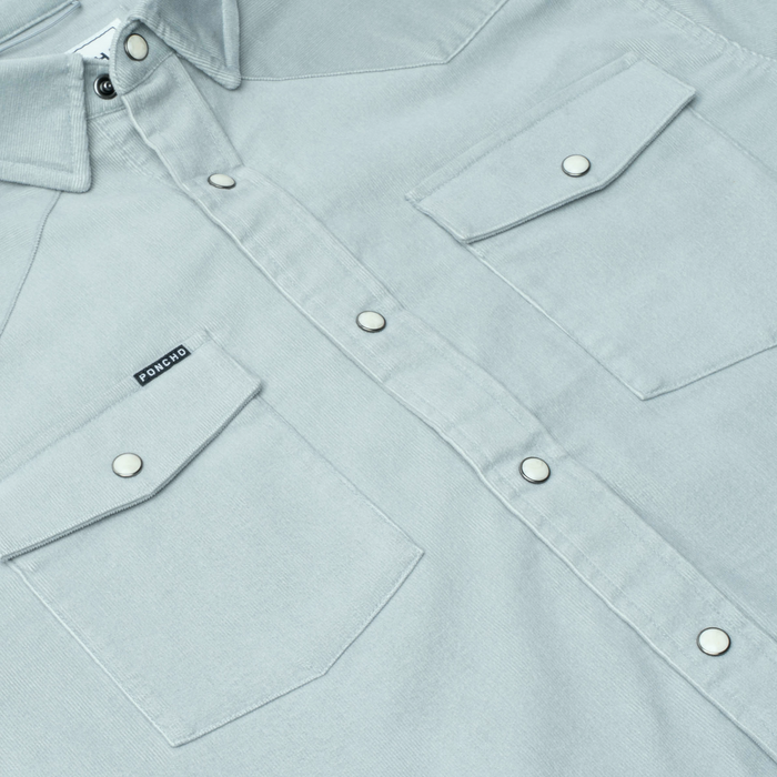 flyover photo of the bonnell corduroy shirt
