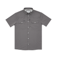 product photo of dark grey short sleeve shirt front