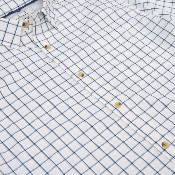 Close up photo of button down with chest pocket