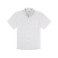 The Horn Island white short sleeve plaid button down shirt