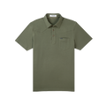 The Jalapeno Cream Cheese green short sleeve polo shirt with chest pocket