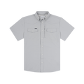 The Laredo light gray short sleeve button up shirt with two chest pockets