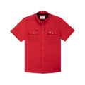 Product photo of red texas tech embroidered shirt