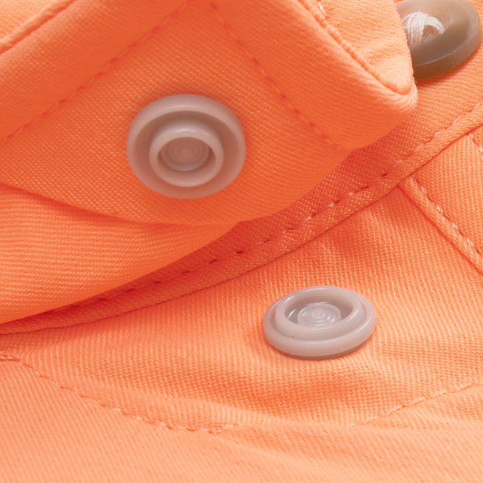 closeup of collar snaps