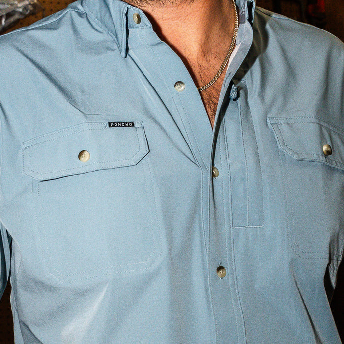 Man wearing The Paul Dixon Tuff-Thread shirt
