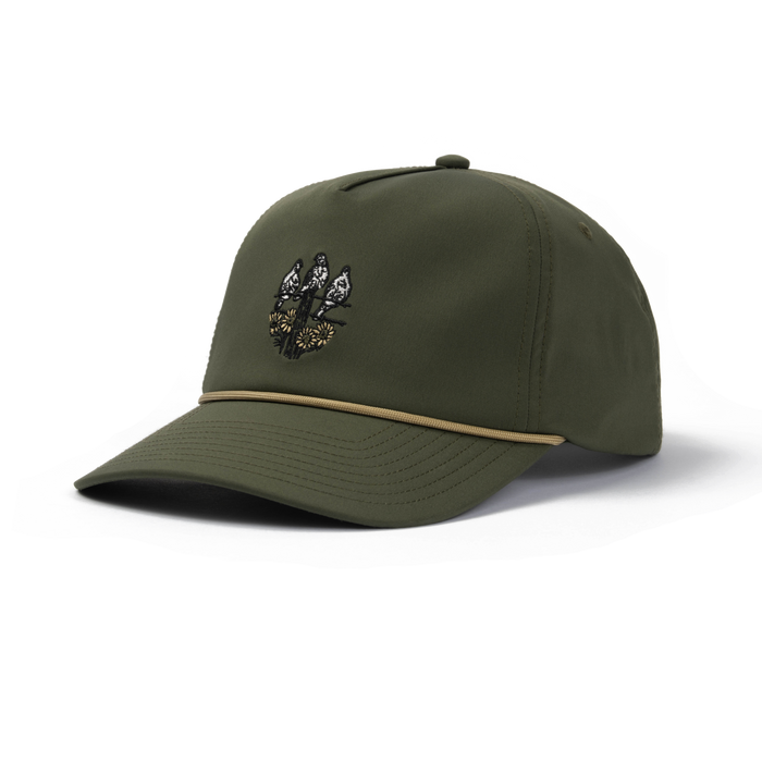front of the popper hat