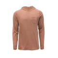 Long-sleeve comfortable outdoor shirt in warm sunset tones called The Rusty Pliers