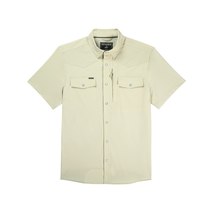 product photo of tan short sleeve tuff-thread shirt front