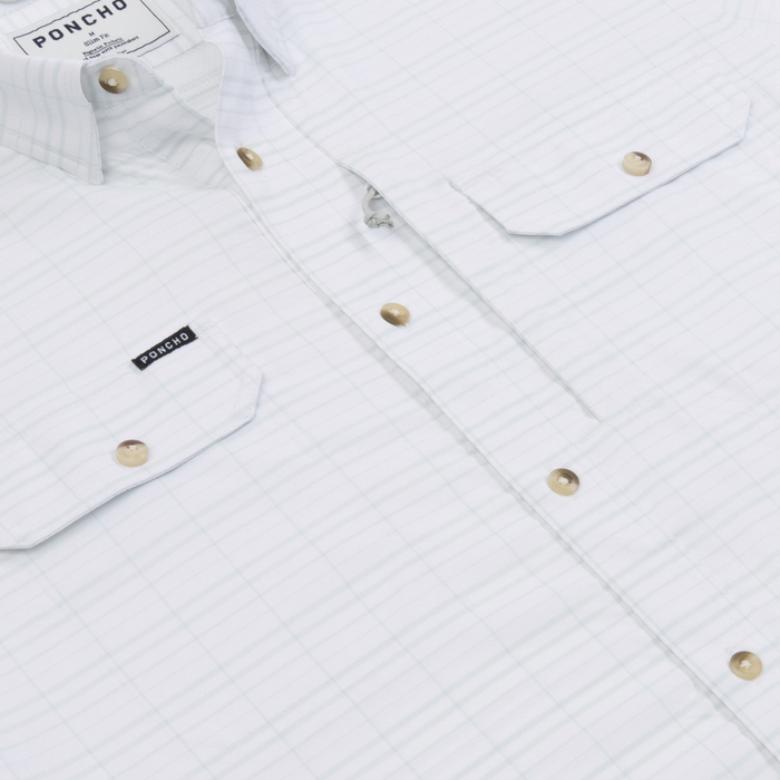 flyover photo of the skiff shirt