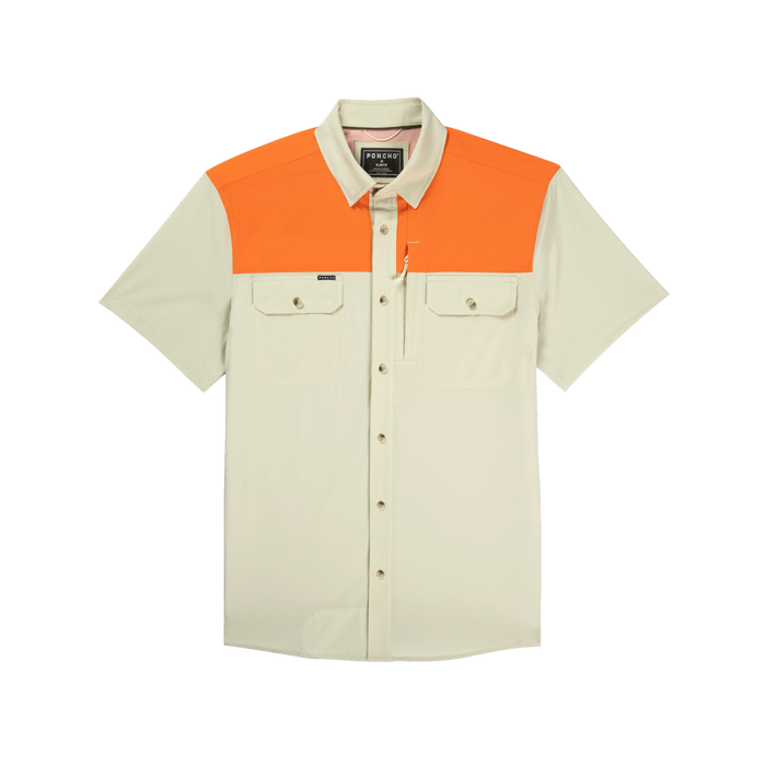 product photo of tan blaze patch tuff-thread shirt