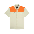 product photo of tan blaze patch tuff-thread shirt