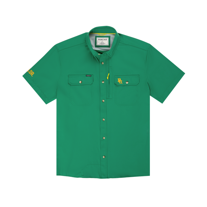 product photo of green embroidered baylor shirt