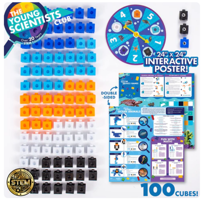 The Young Scientists Club Ocean Animals STEM Cubes
