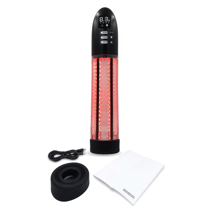 THERAPUMP™ LED Penis Pump – Red Light + Vacuum Erectile Support Device
