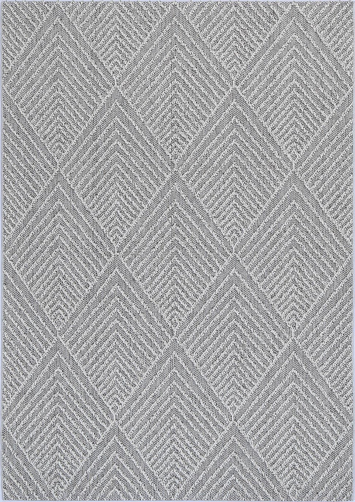 Vanuatu Menapi Ash Geometric Flatweave Rug