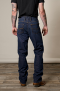 Watson men's bootcut jean rear view; #color_dark wash