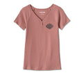 Women's Creed Club Rib-Knit Top - Light Mahogany - 96702-23VW